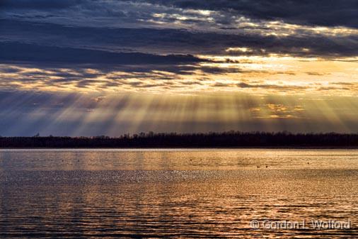 Sunset Sunrays_09343.jpg - Photographed along the Rideau Canal Waterway at Kilmarnock, Ontario, Canada.